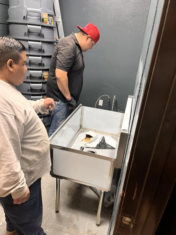 Commercial plumbing and sink installation in Edinboro